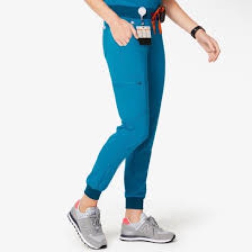 FIGS ZAMORA Blue Jogger scrub Pants Alps Blue discontinued XSP